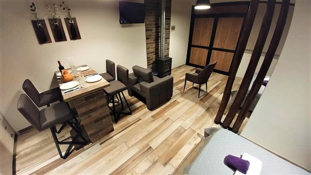 Posezení v ubytování Perneia Rooms
