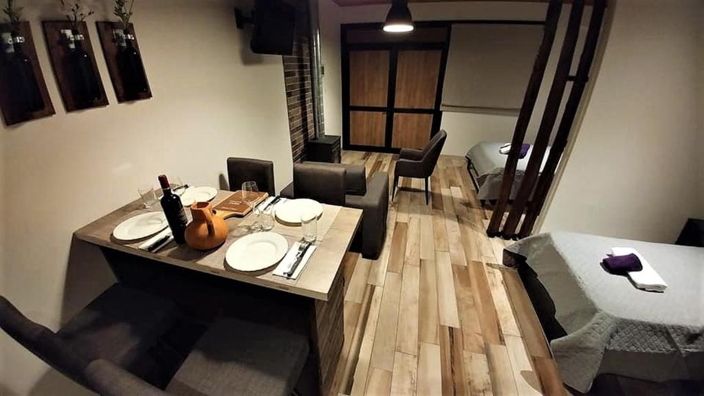 Posezení v ubytování Perneia Rooms