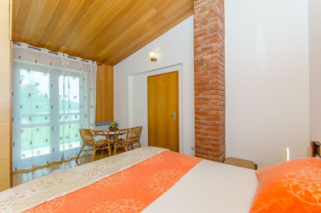Postel nebo postele na pokoji v ubytování House Blanka