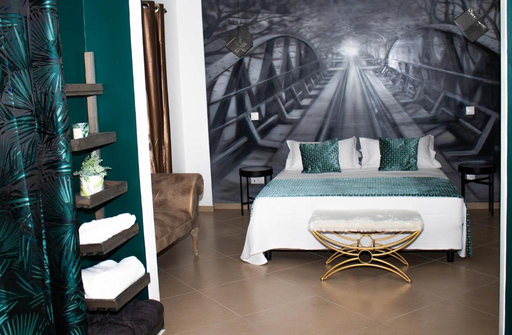 Postel nebo postele na pokoji v ubytování Aparthotel Palace