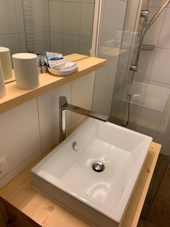 Koupelna v ubytování Haus Baracca