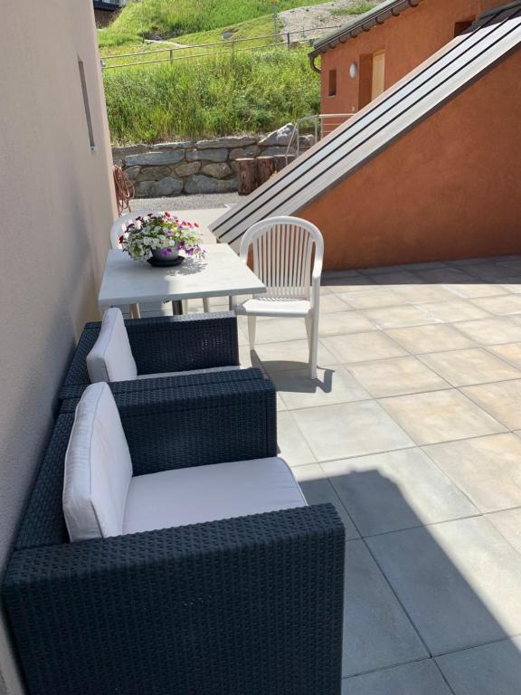 Balkón nebo terasa v ubytování Haus Baracca