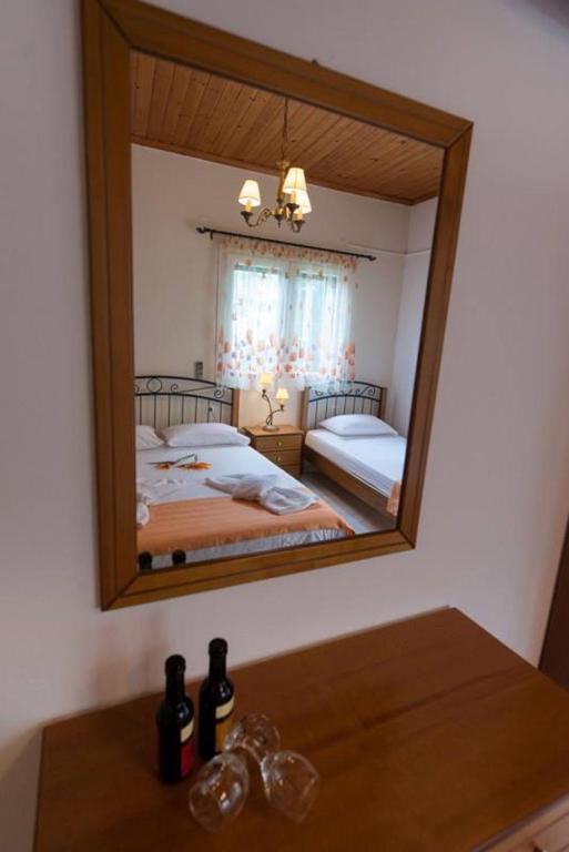 Posteľ alebo postele v izbe v ubytovaní Katerina Holiday Studios
