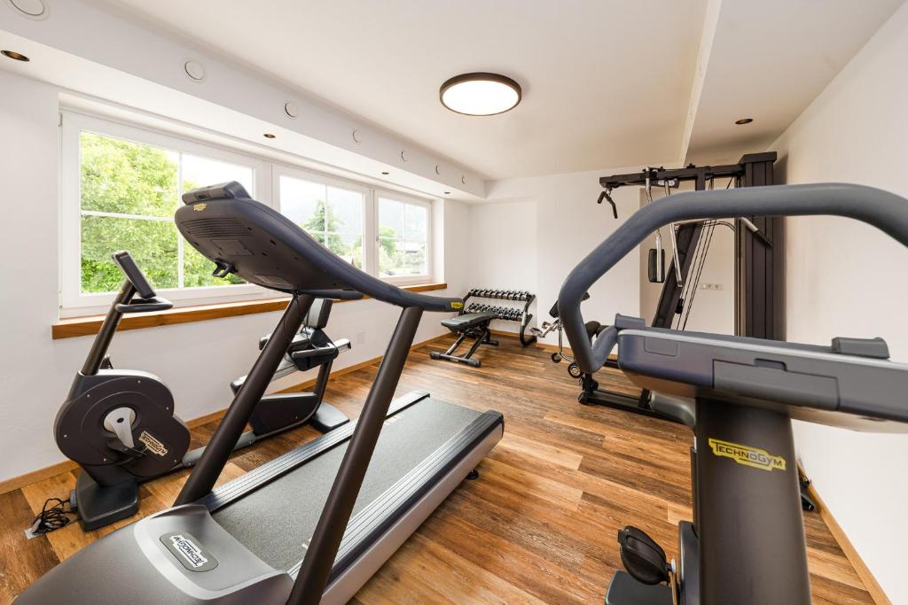 Fitness centrum a/nebo fitness zařízení v ubytování Hotel Bräurup