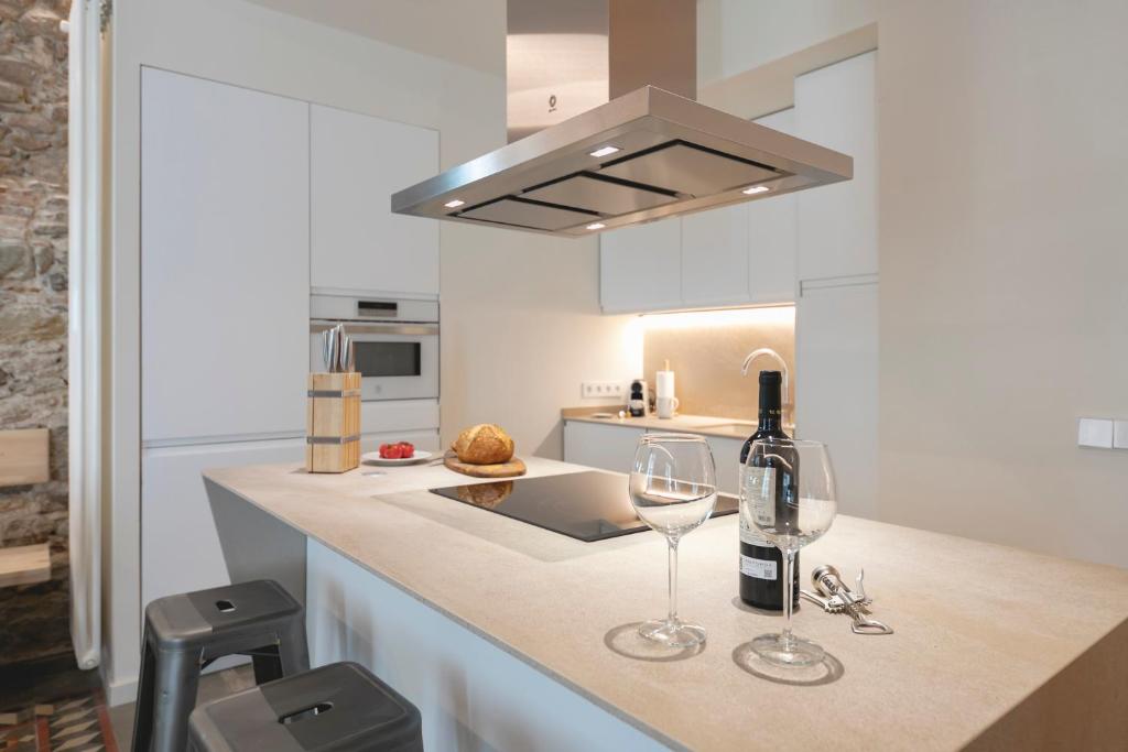 Kuchyň nebo kuchyňský kout v ubytování Bravissimo Mercaders, beautiful 3 bedroom apartment