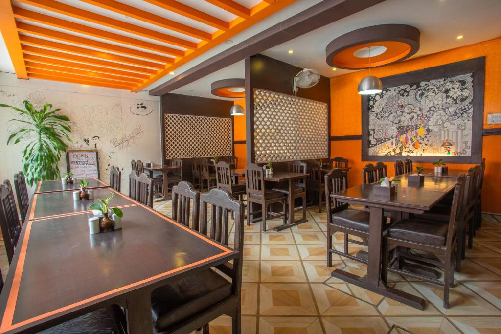 Restaurant o un lloc per menjar a Hotel Snowland