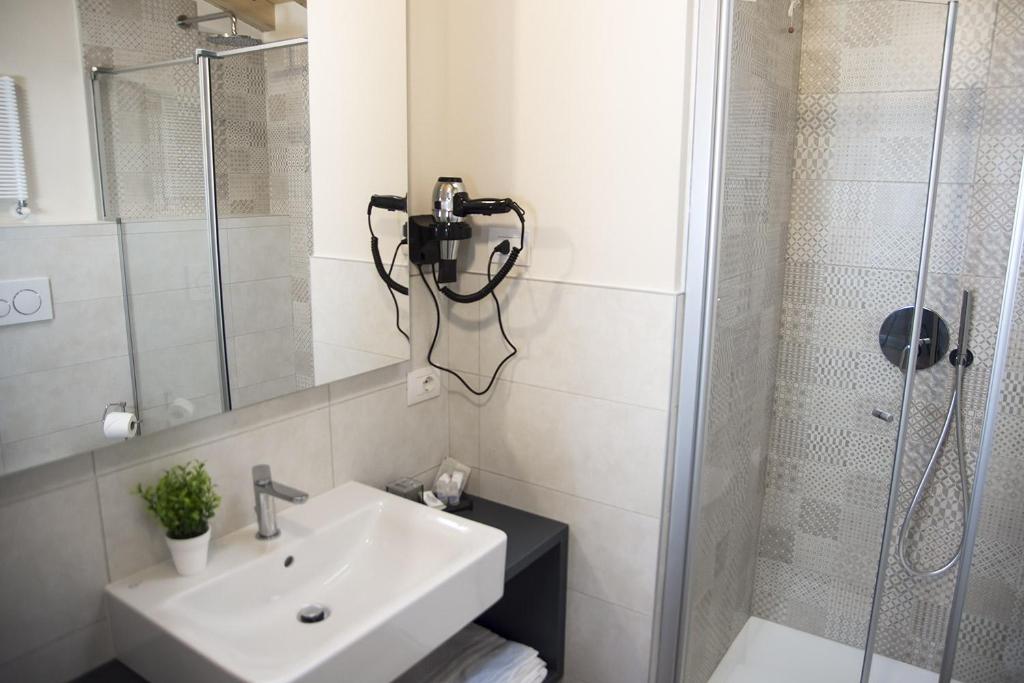 Koupelna v ubytování Casa Beccherie