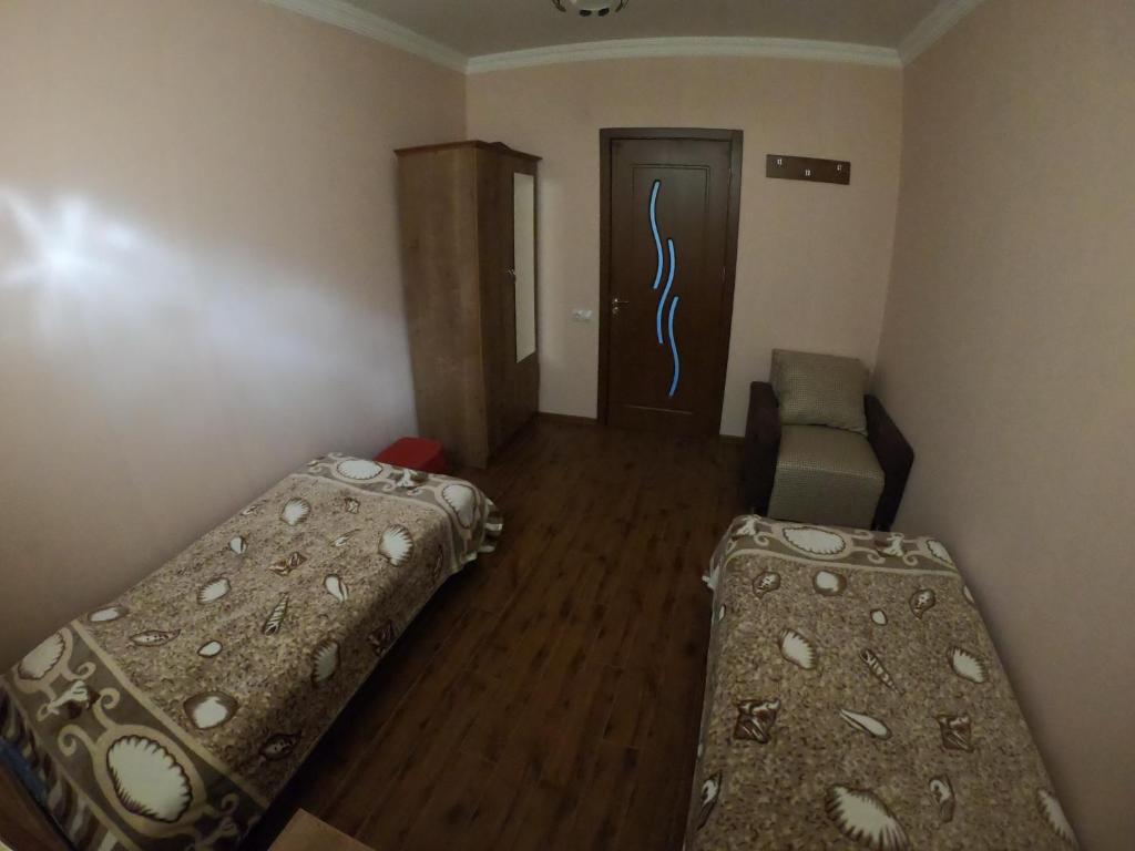 Postel nebo postele na pokoji v ubytování Green Tianeti