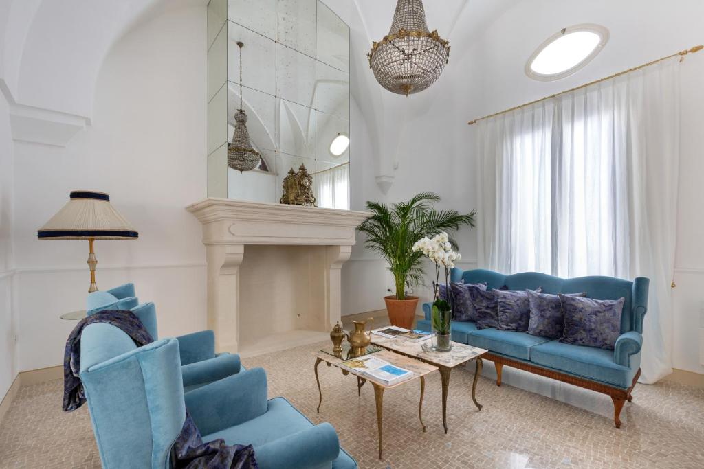 Posezení v ubytování Relais Carlo Alberto
