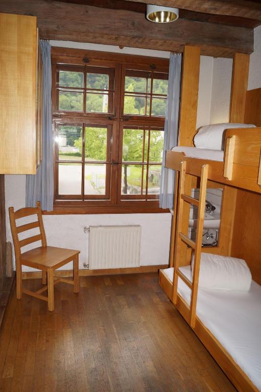Posteľ alebo postele v izbe v ubytovaní Jugendherberge Feldkirch