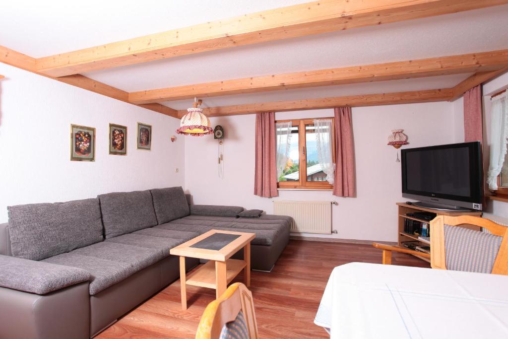 TV a/nebo společenská místnost v ubytování Haus Derra