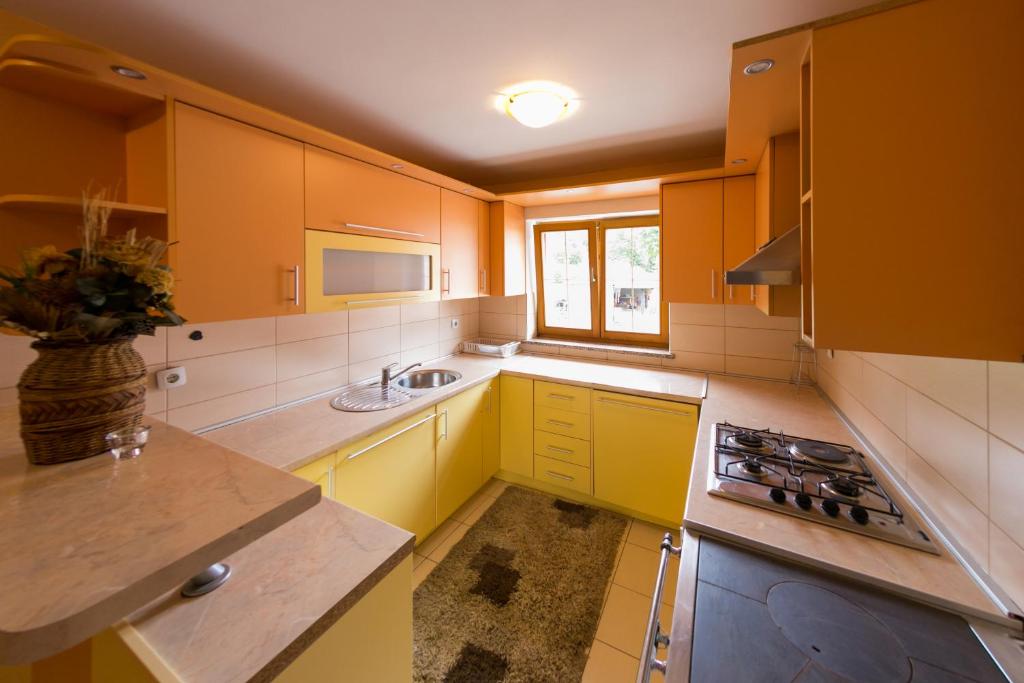 Kuchyňa alebo kuchynka v ubytovaní Apartmani Ruza
