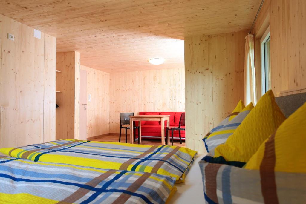 Postel nebo postele na pokoji v ubytování Haus Derra