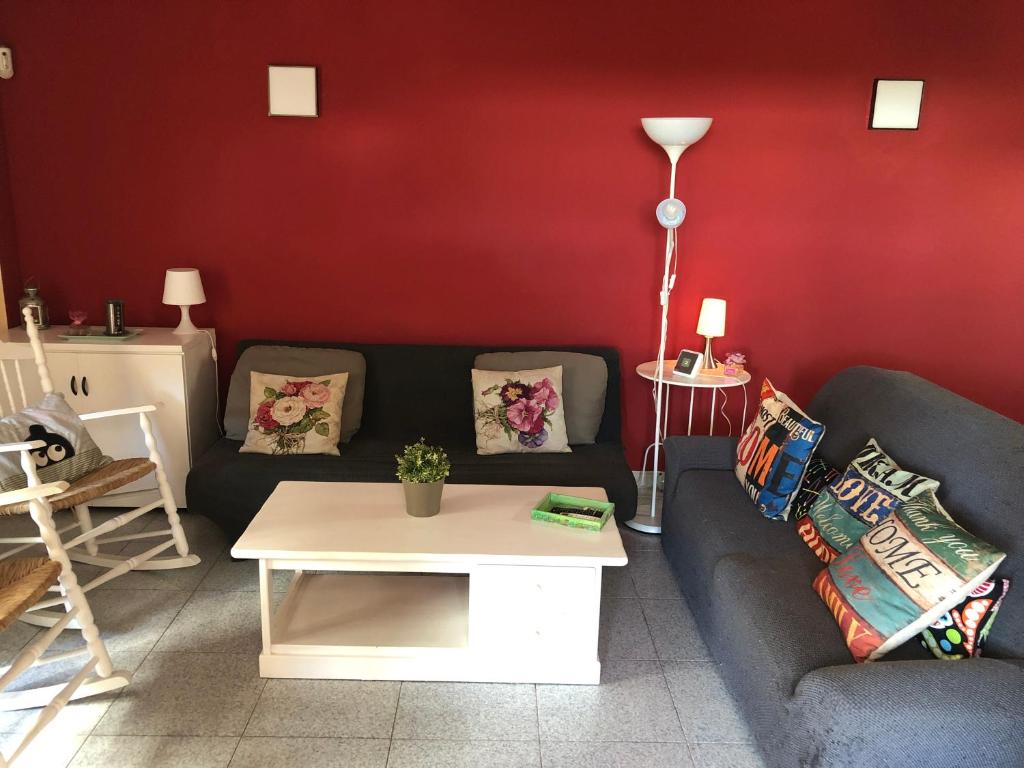 A seating area at Torre Almadrava