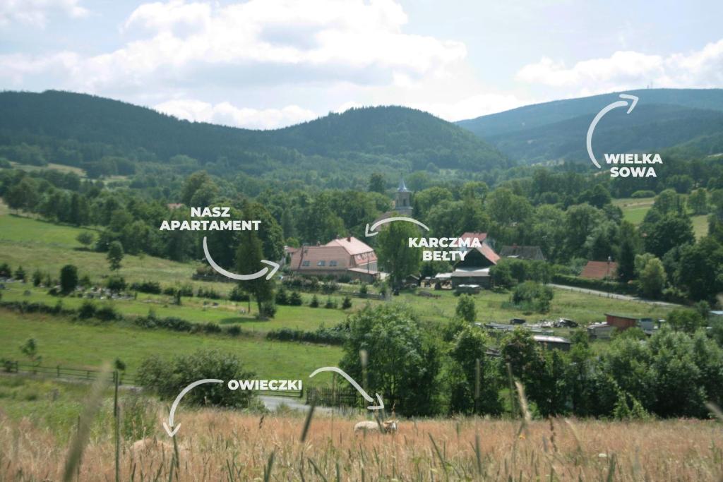 Příroda nedaleko bed and breakfast
