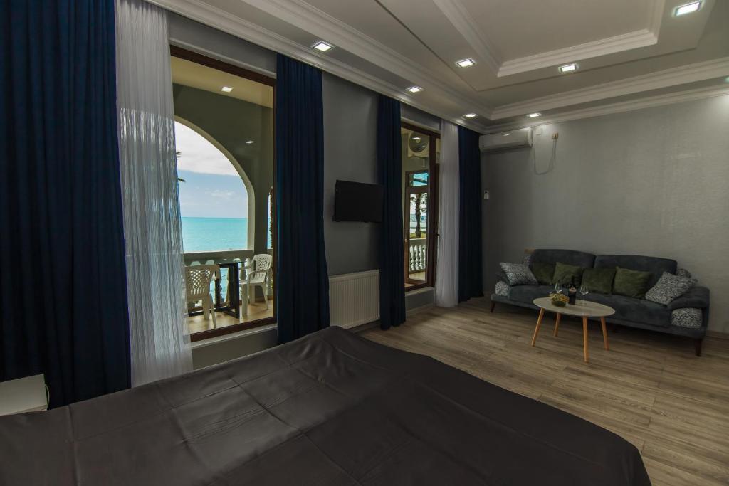 Zona d'estar a House at the Sea