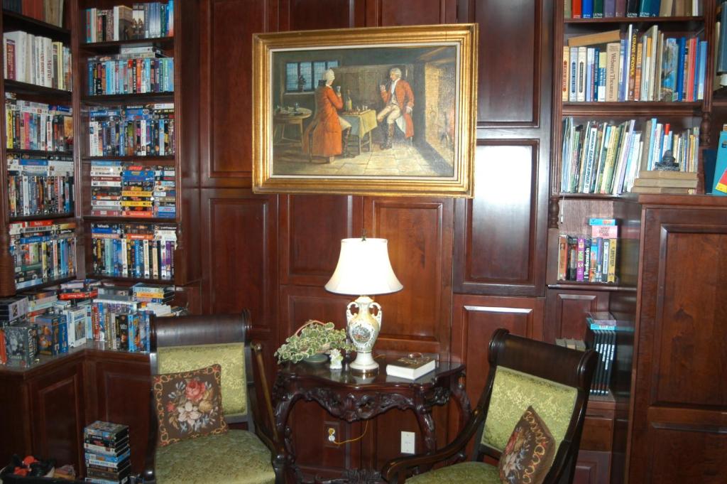 Knihovna v bed and breakfast