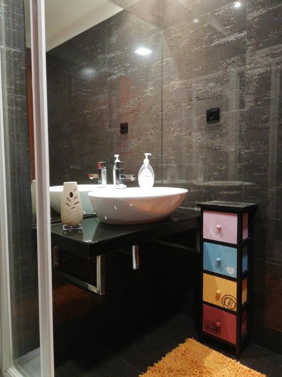 Koupelna v ubytování MicroRent Rooms