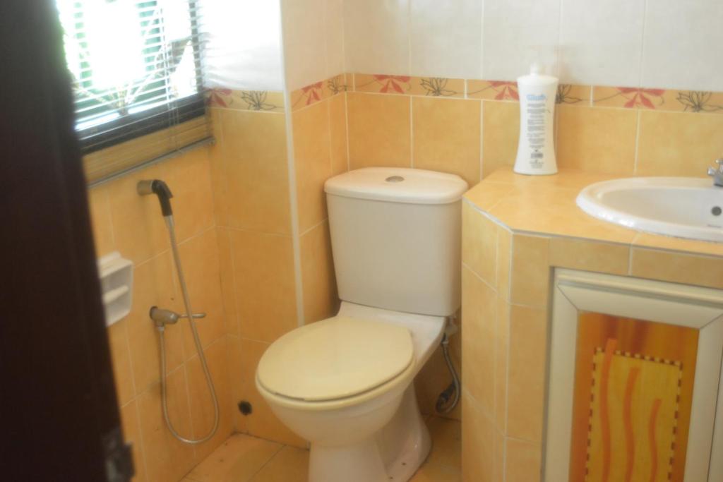 Koupelna v ubytování VILLA SHAMIR