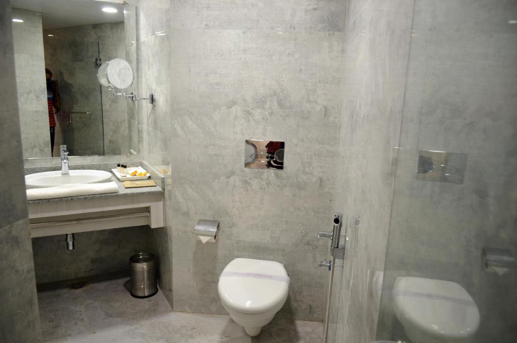 Koupelna v ubytování Hotel Radiance