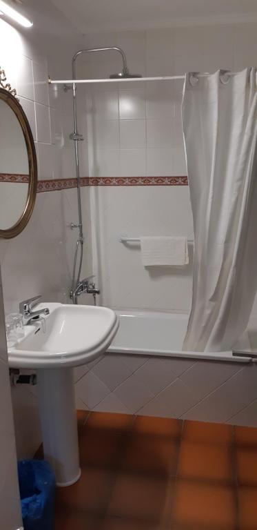 Koupelna v ubytování Hotel Rural El Pagadín