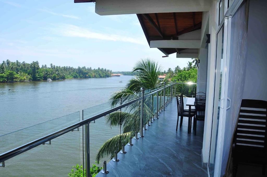 Balkón nebo terasa v ubytování Amber House Lanka