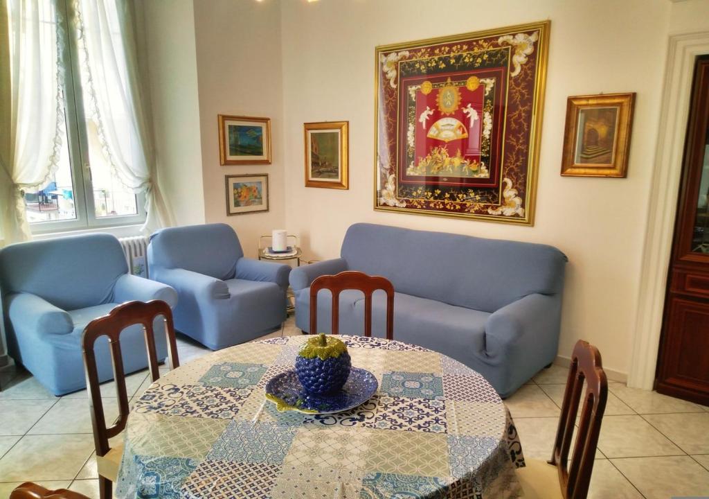 A seating area at Casa Scalini