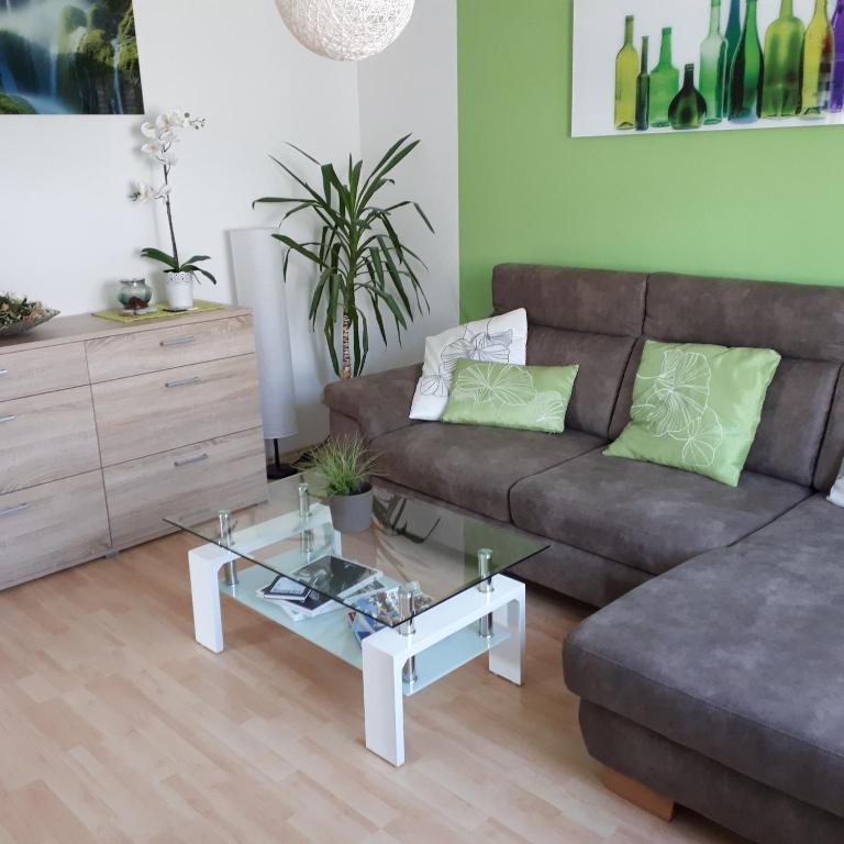 Posezení v ubytování Ferienwohnung Weigert