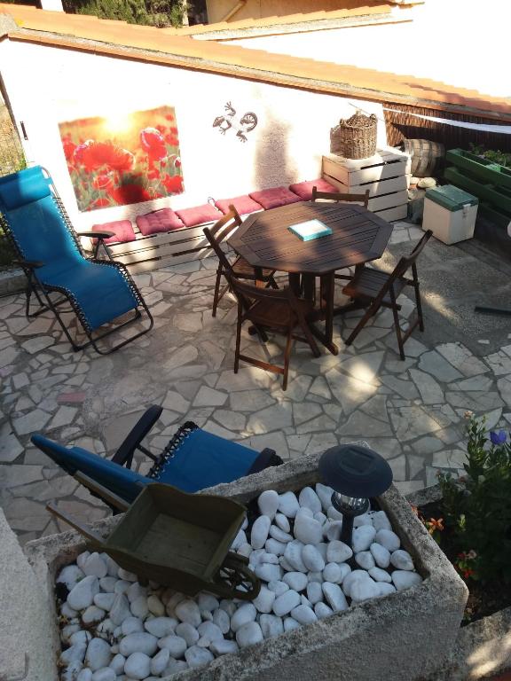 Patio nebo venkovní prostory v ubytování L'Amandier