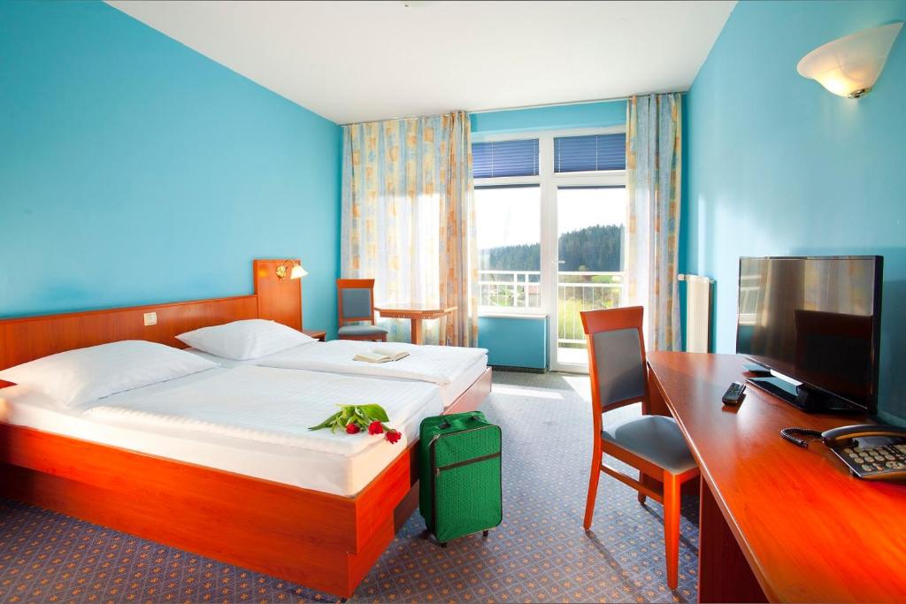 TV a/nebo společenská místnost v ubytování Terme Topolsica - Hotel Vesna