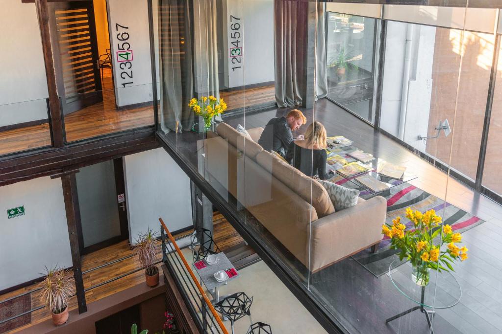 Posezení v ubytování Hotel Casa Gardenia