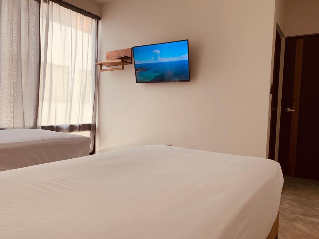 TV a/nebo společenská místnost v ubytování Hotel Muyu Tulum