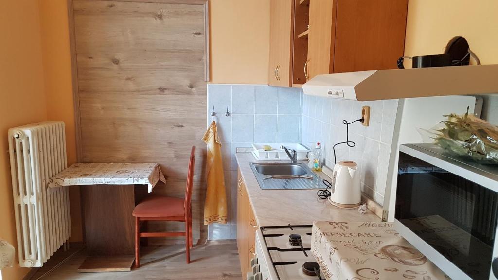 Kuchnia lub aneks kuchenny w obiekcie Pension Elektra