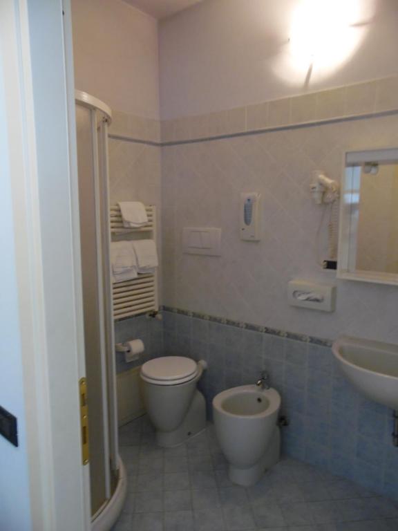Koupelna v ubytování Al Borgo