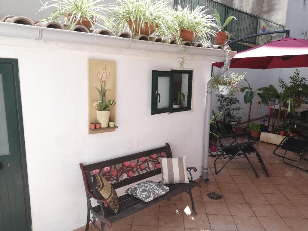 A patio or other outdoor area at Guglielmo room's B&B