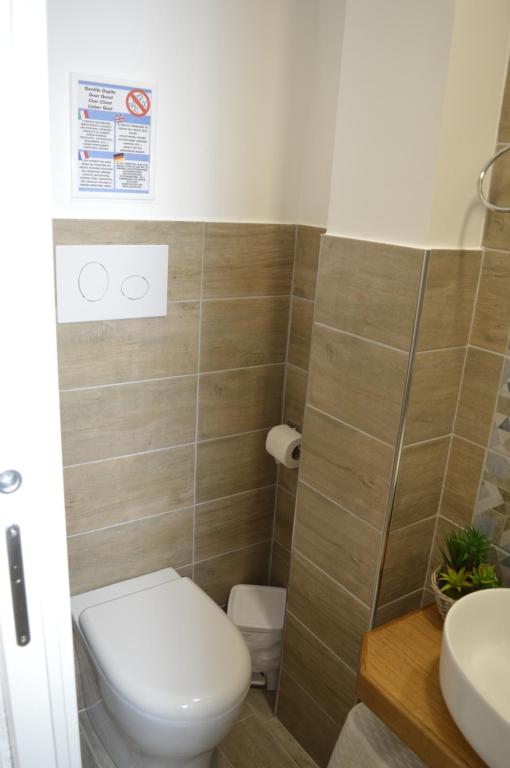 Koupelna v ubytování Casa Catalano