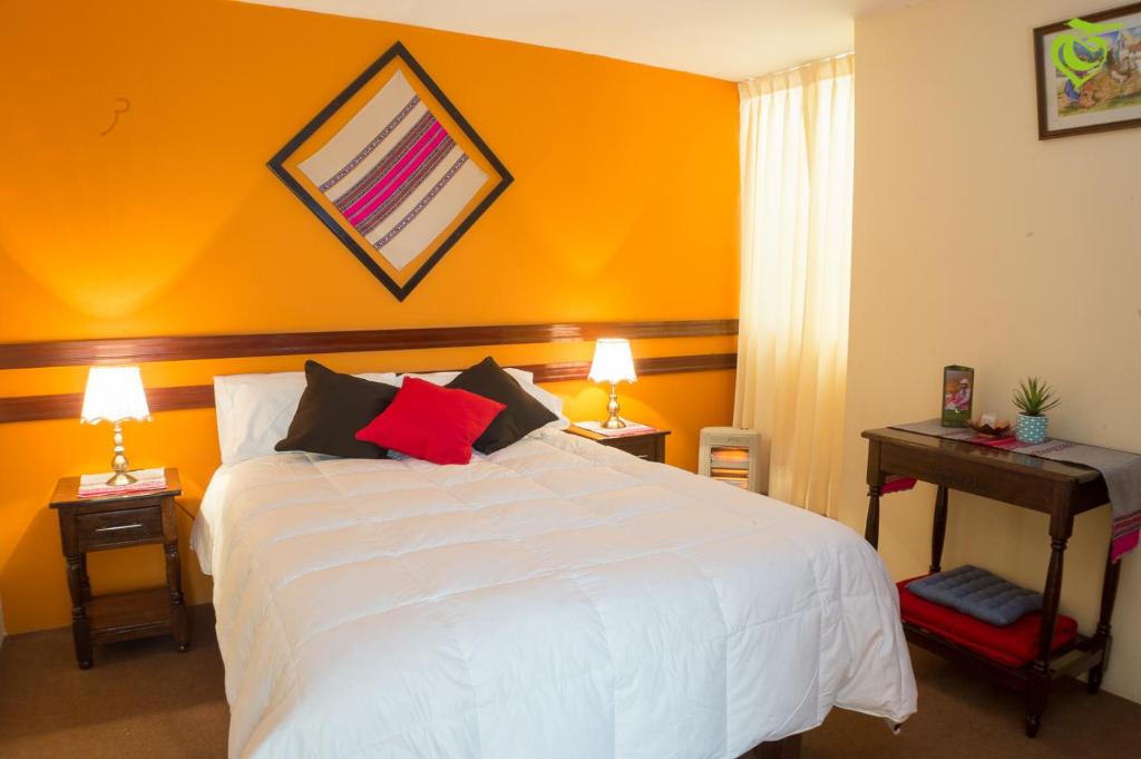 Posteľ alebo postele v izbe v ubytovaní Sonqo Killa del Colca
