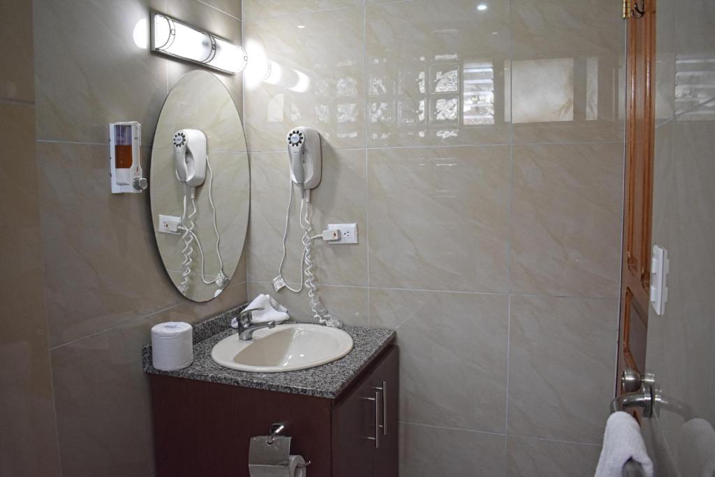 Koupelna v ubytování Hotel Mar de Luz