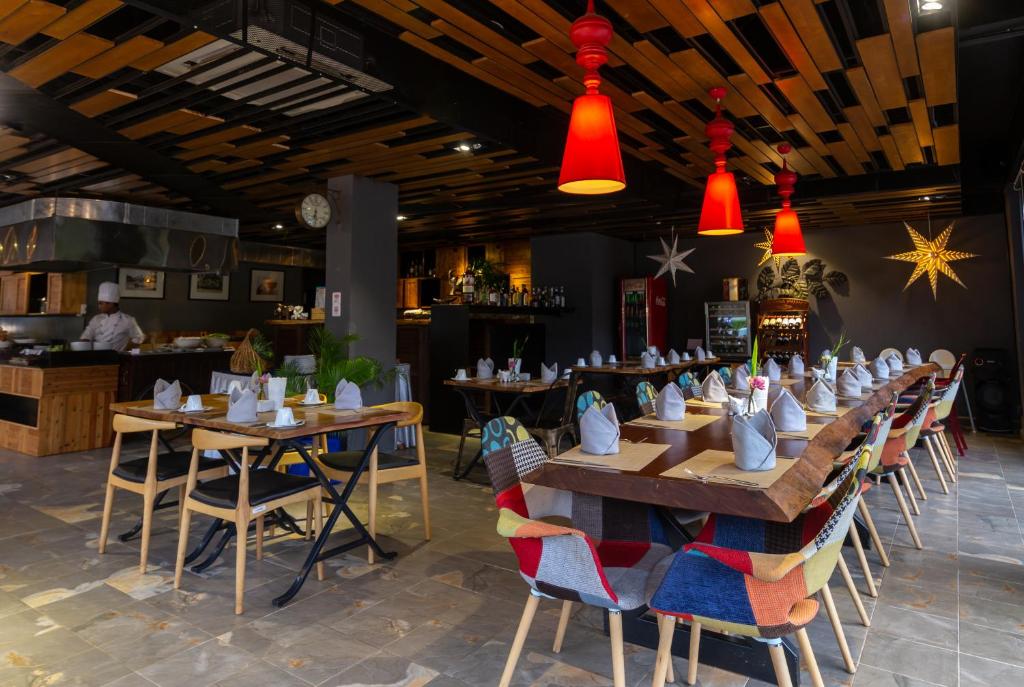 Restaurace v ubytování Damrei Angkor Hotel