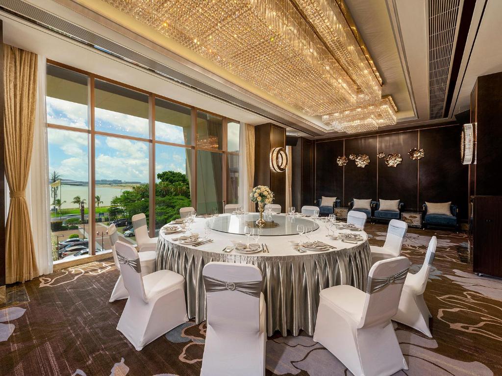 Posezení v ubytování Similan Hotel Zhuhai-Gongbei Port