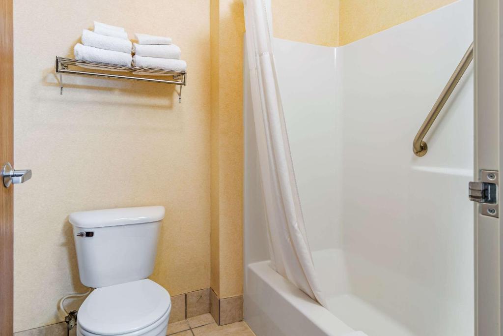Koupelna v ubytování Quality Inn