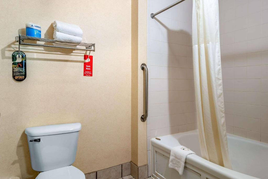 Koupelna v ubytování Quality Inn