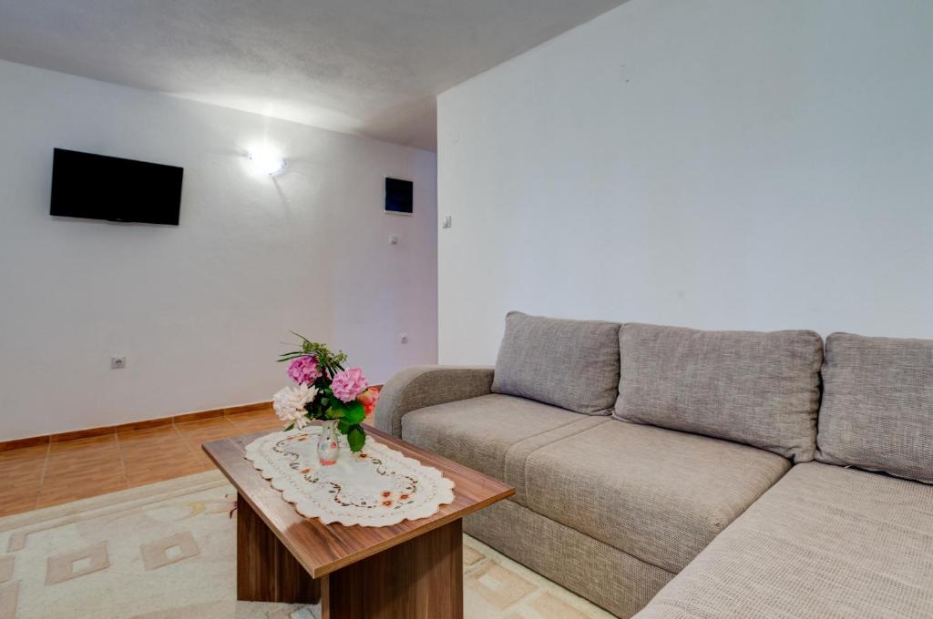 TV a/nebo společenská místnost v ubytování Apartments Radost