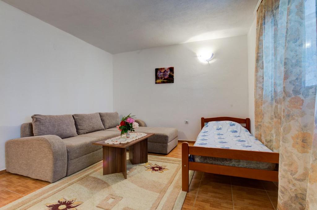 Posezení v ubytování Apartments Radost
