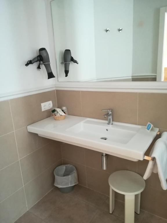 Koupelna v ubytování Hotel Tamariu