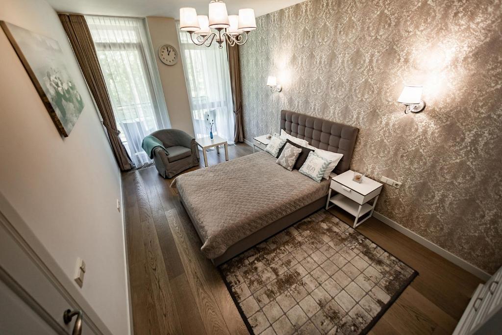 Posezení v ubytování FoRest Apartments