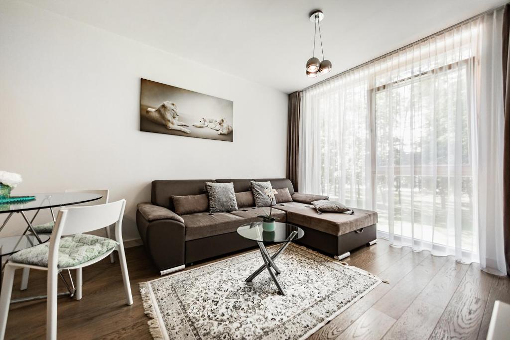 Posezení v ubytování FoRest Apartments