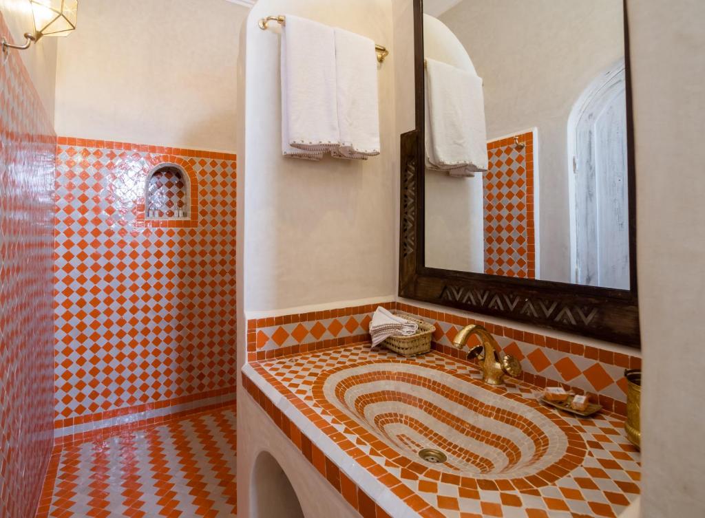 Koupelna v ubytování Riad Chebbi