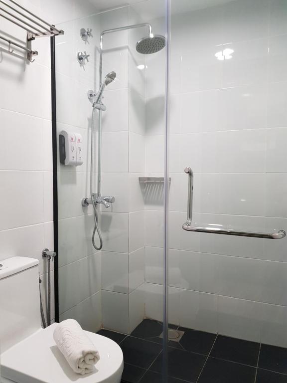 Koupelna v ubytování Bloommaze Boutique Hotel Klang