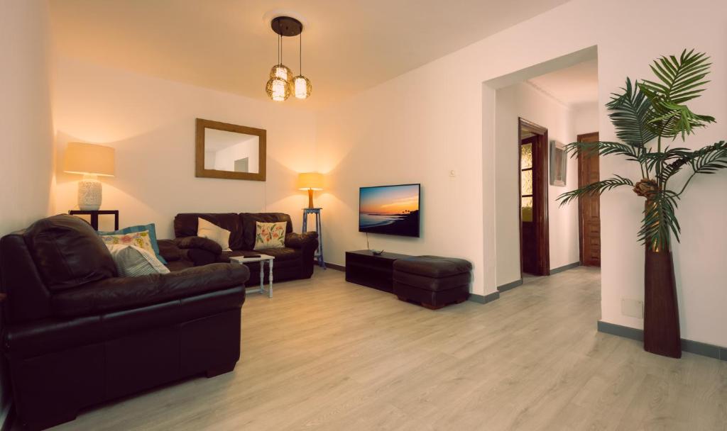 Posezení v ubytování Alhaurin Old Town, Casa Flamingo, 2 bed apartment